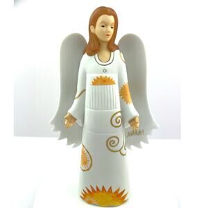 Goebel MÁRA White Guardian Angel Porcelain Figurine 9.5" Original Box & COA 2004